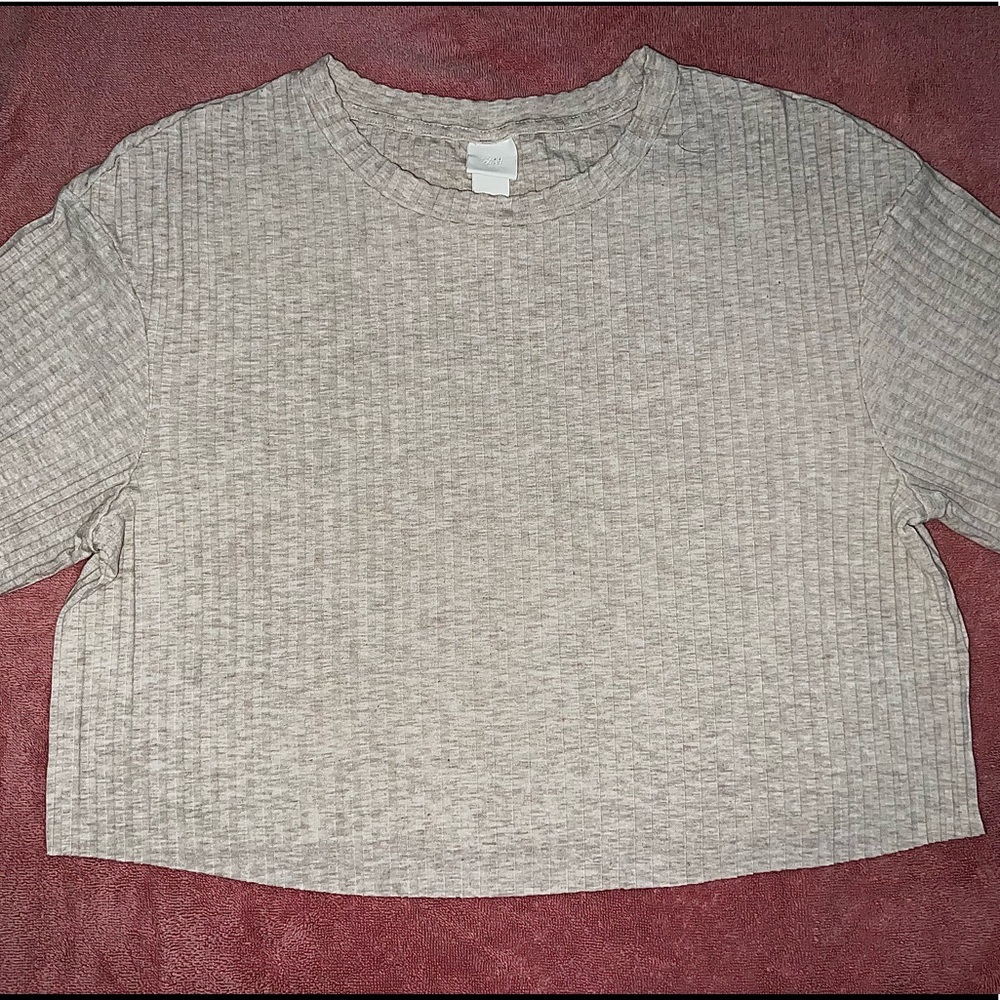 H&M Beige Crop Top